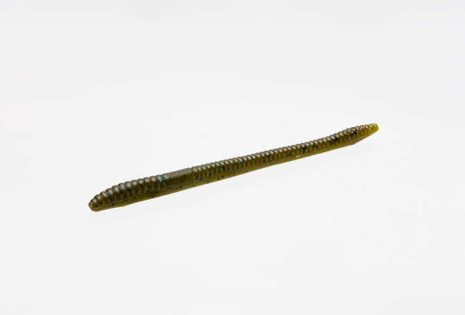 Zoom Finesse Worm – Green Pumpkin Blue