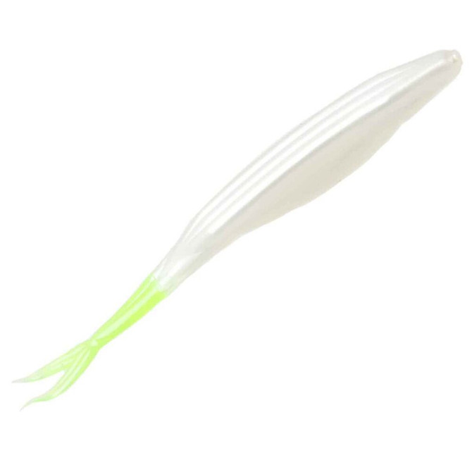 Zoom Super Fluke 5" Soft Jerkbait 10 Pack - White Pearl Chartreuse