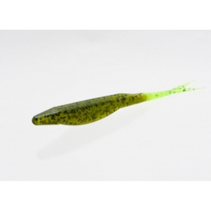 Zoom Super Fluke 5" Soft Jerkbait 10 Pack - Watermelon Chartreuse