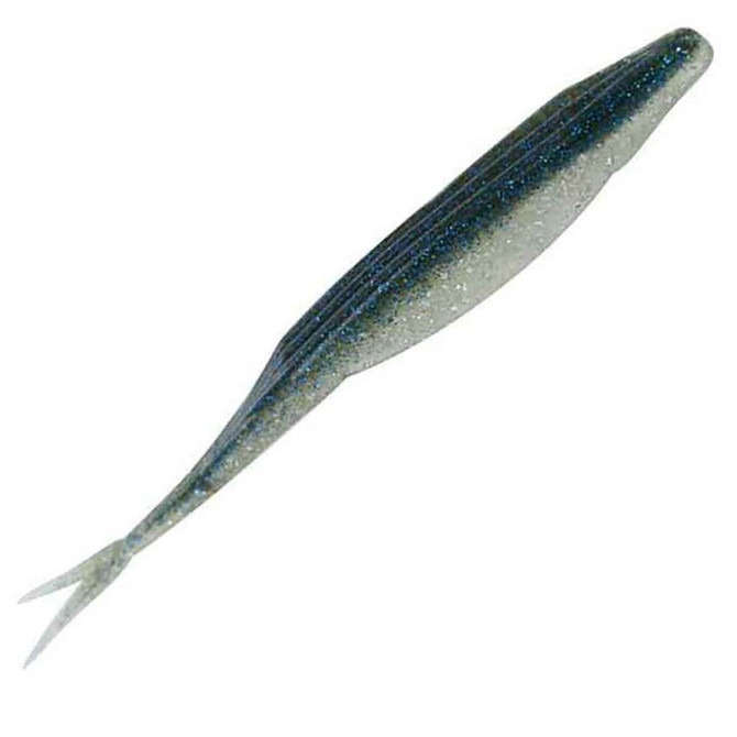 Zoom Super Fluke 5" Soft Jerkbait 10 Pack - Silver Flash