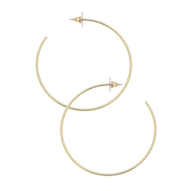 Canvas Gwen Hoop Earrings in Shiny Gold