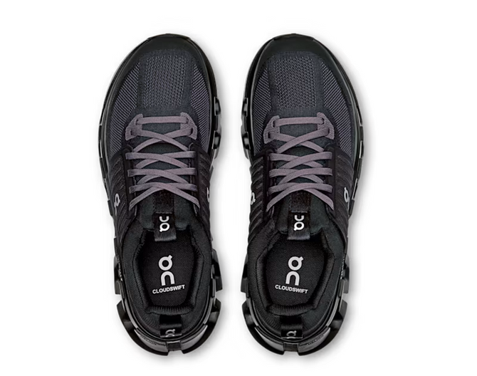 On Cloudswift Youth Running Shoes - Black / Eclipse