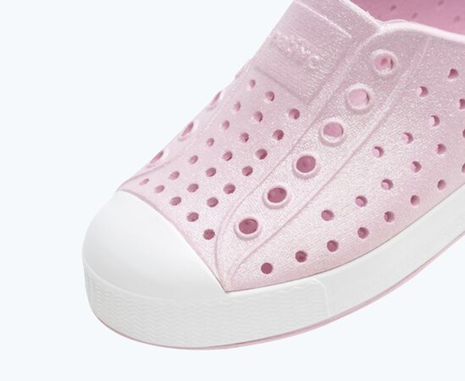 Native Jefferson Bio-Bling Child - Barely Pink Bling/ Shell White