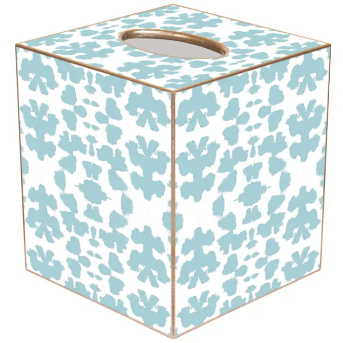 Marye-Kelley Chinz Mist Laura Park Handmade Tissue Box Cover - Paper Mache