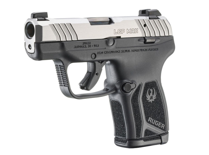 Ruger LCP Max Compact .380 ACP 2.80" 10rd Pistol, Black / Matte Stainless