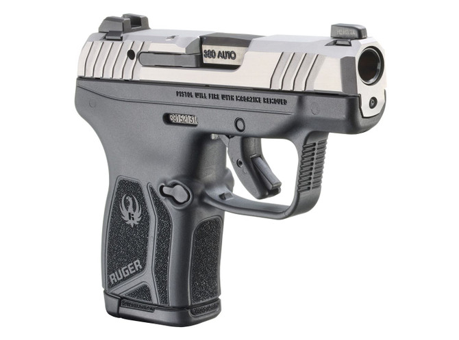 Ruger LCP Max Compact .380 ACP 2.80" 10rd Pistol, Black / Matte Stainless