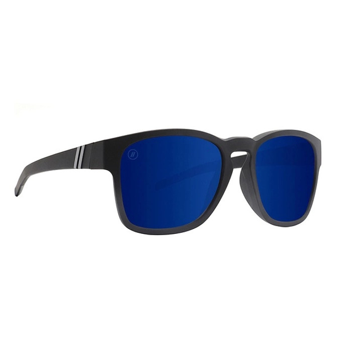 Blenders Motion Sunglasses – Matte Black/Blue Mirror