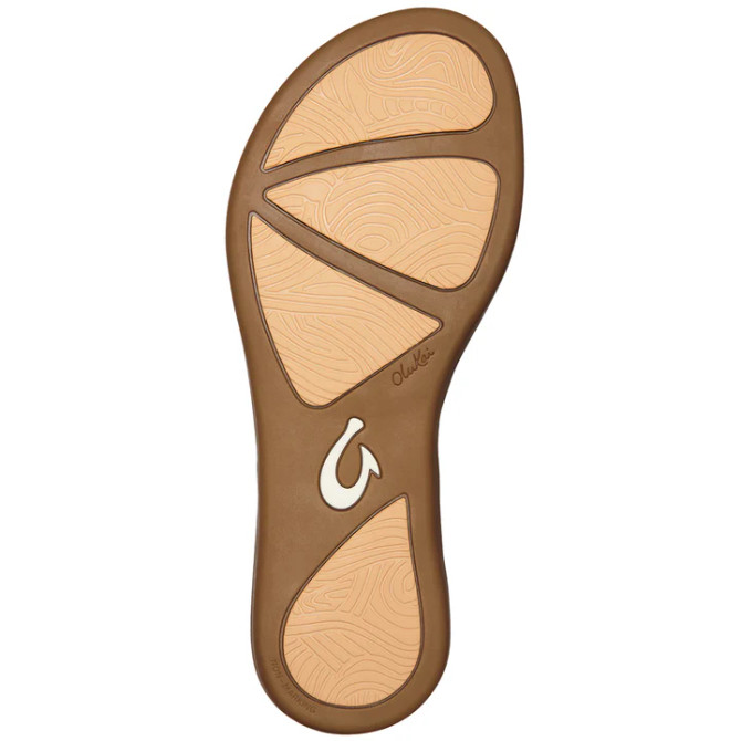 OluKai Women's Honu Sandal - Bright White/Golden Sand