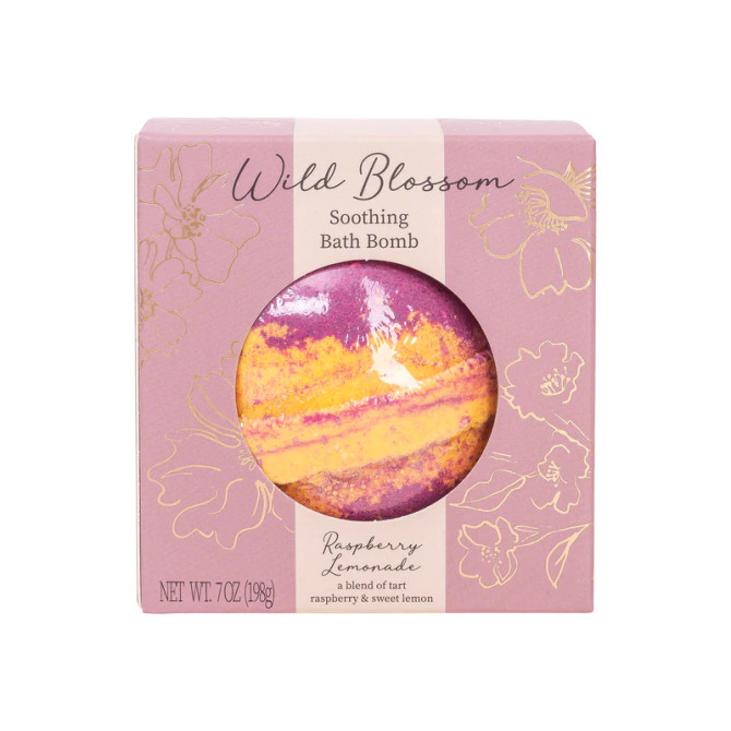 Cait & Co Wild Blossom Soothing Bath Bomb - Raspberry Lemonade