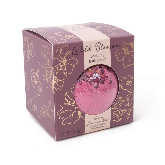 Cait & Co Wild Blossom Soothing Bath Bomb - Asian Jasmine Rose