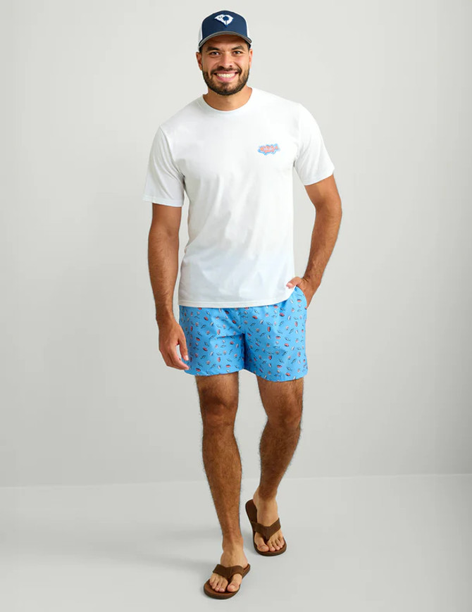 Huk Pursuit Volley Swim Shorts - Marolina Blue Tuna Roll