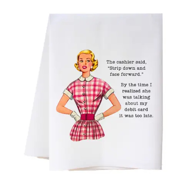Cora & Pate Debit Card Flour Sack Towel