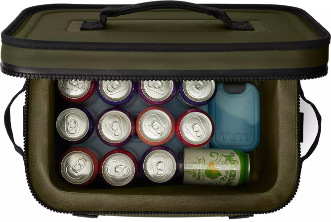 YETI Hopper Flip Olive/Black 24 can Soft Sided Cooler