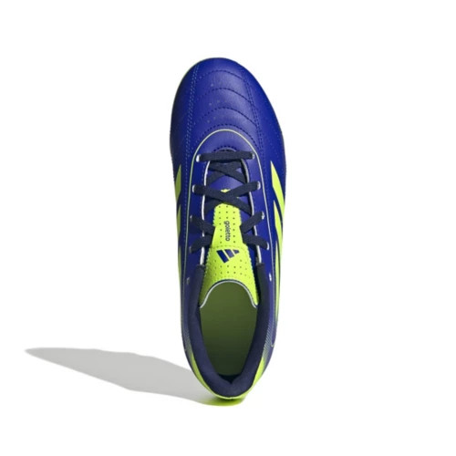 Adidas Big Kids' Goletto IX FG/MG Molded Soccer Cleats -Blue/Lemon