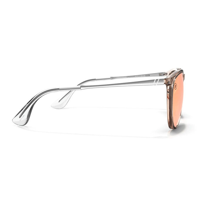 Blenders North Park Polarized Sunglasses – Citrus Blast - Transparent Crystal Peach/Champagne Mirror
