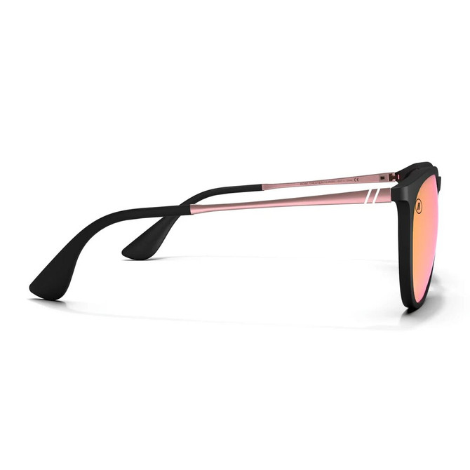 Blenders North Park X2 Polarized Sunglasses – Rose Theater II - Matte Black Frame/Rose Gold Mirror