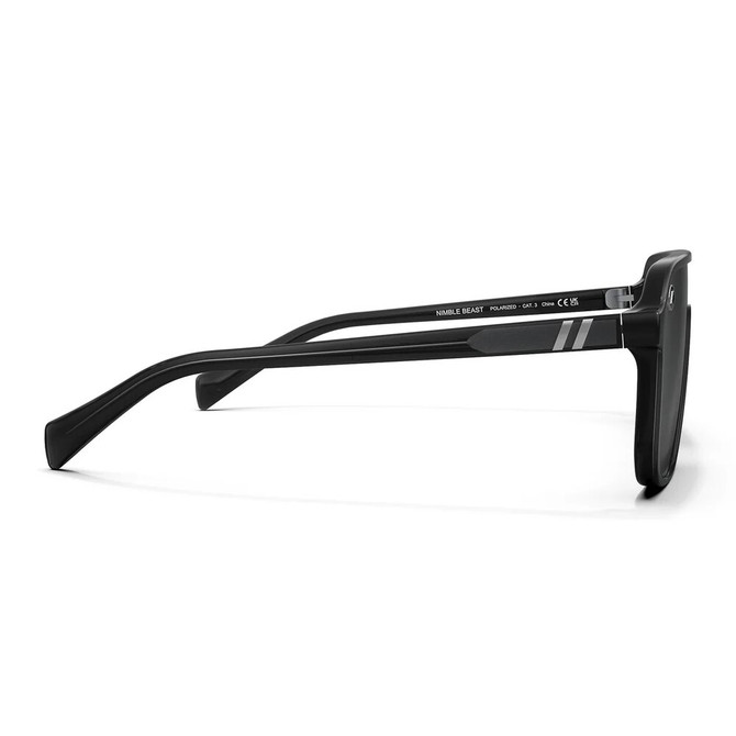 Blenders Meister X2 Polarized Sunglasses – Nimble Beast - Gloss Black Frame /Smoke Black Lens
