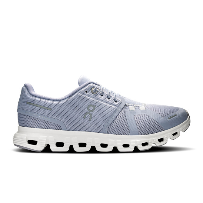 On Cloud 6 Women's Running Shoe, Pearl/White and Mauve/Orchid