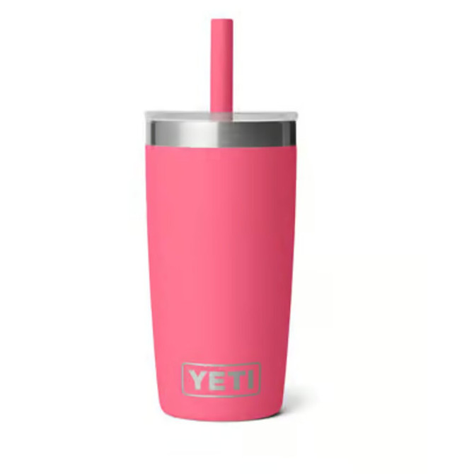 Yeti Tropical Pink Rambler 10oz Jr. Tumbler with Silicone Straw