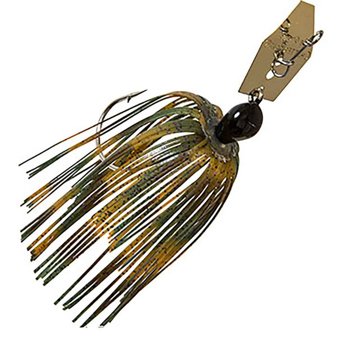 Z‑Man Original ChatterBait Bladed Swim Jig - Green Pumpkin Purple