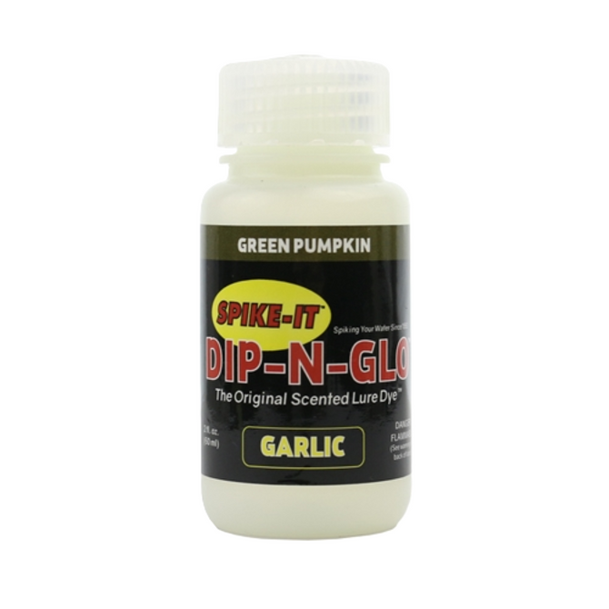 Spike‑It Dip‑N‑Glo Garlic Green Pumpkin Soft Plastic Lure Dye