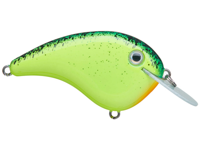 Strike King The Chick Magnet Flat-Sided Crankbait - Chartreuse/Blue/Black