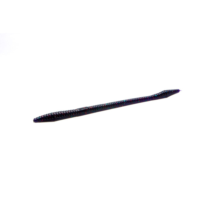 Zoom Trick Worm – 6.5″ Salt - Junebug Red