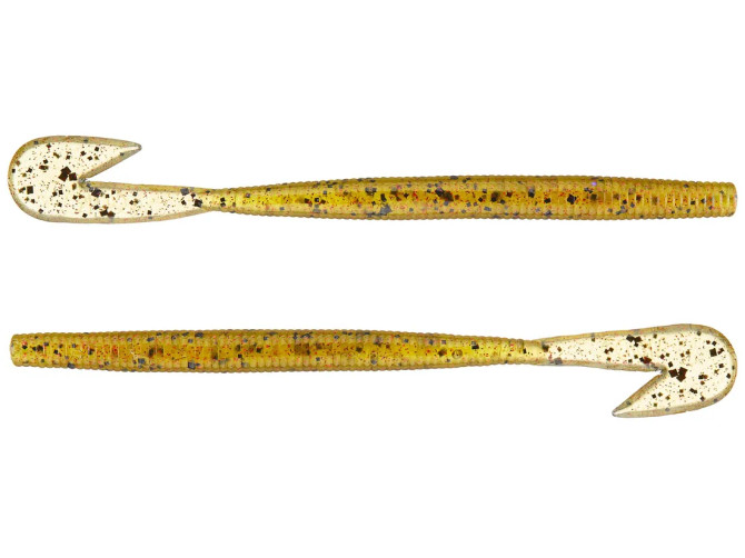 Zoom Ultra‑Vibe Speed Worm 6″ – Salt‑Impregnated Soft Plastic (15‑Pack) - Watermelon Red