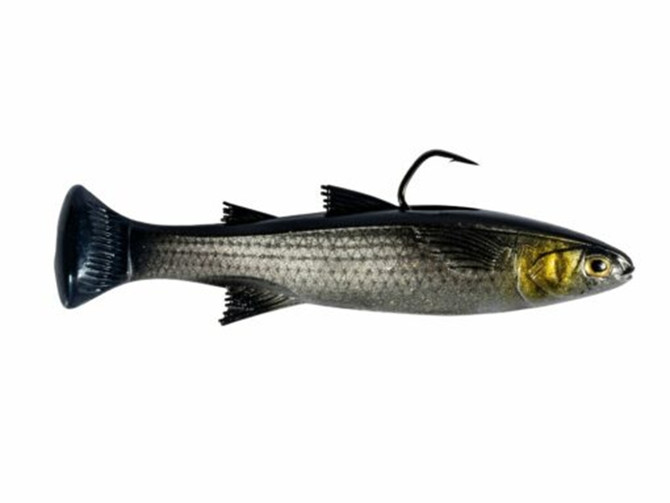 Z‑Man Mulletron LT 4.5″ Line‑Through Mullet Swimbait - Silver Mullet