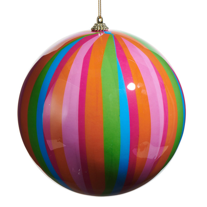 Raz Stripe Ball Ornament Raz Stripe Ball Ornament