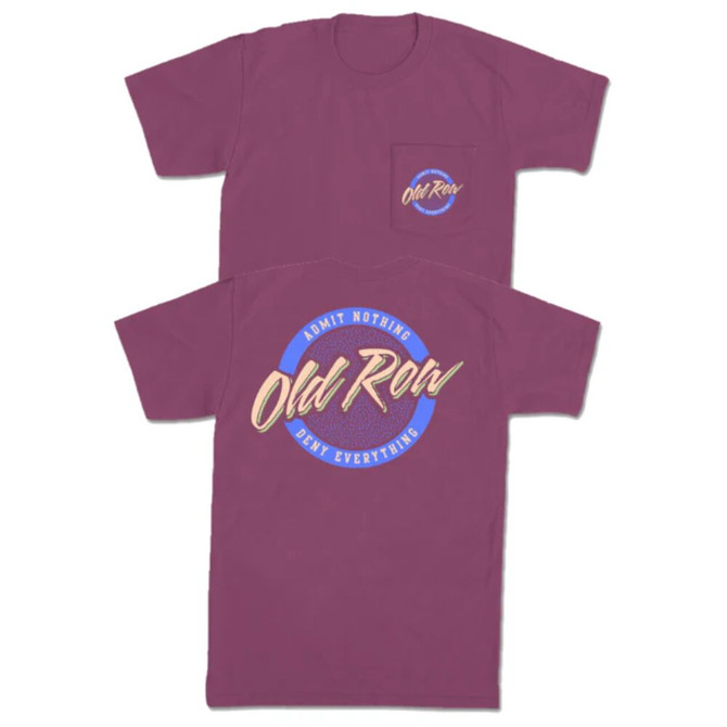 Old Row Circle Logo Pocket Tee - Berry