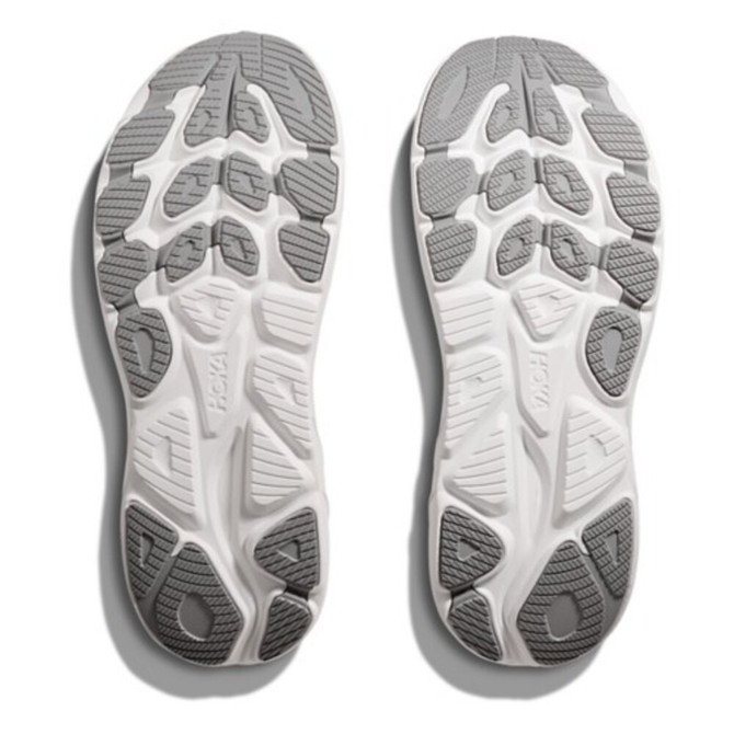 Hoka Men's Clifton 10 Running Shoe - Wide - Stellar Grey/Stardust