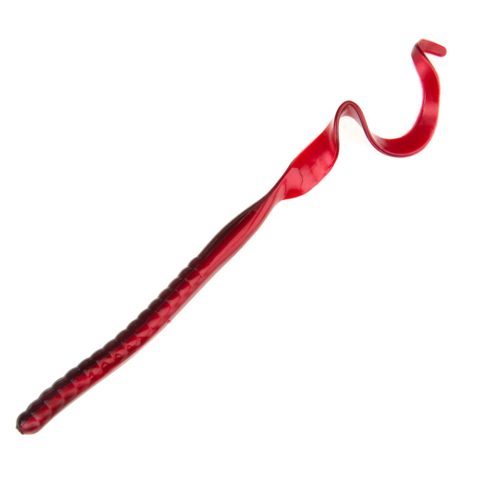 Zoom Ol’ Monster 10½″ Salt‑Impregnated Magnum Worm – 9‑Pack - Red Shad