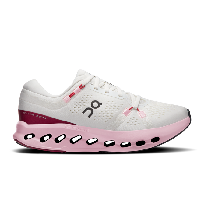 On Women's Cloudsurfer 2 Running Shoes - Ivory/Peony