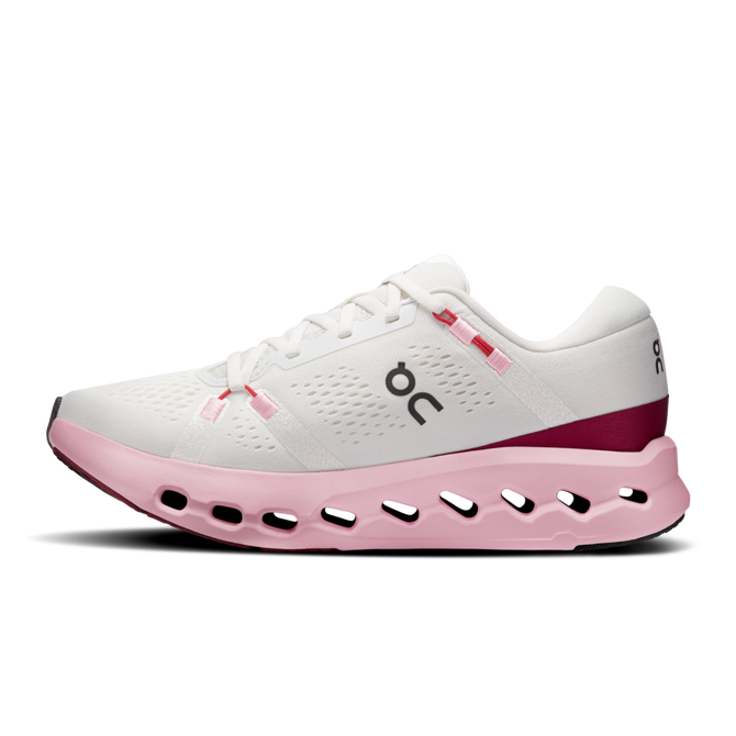 On Women's Cloudsurfer 2 Running Shoes - Ivory/Peony