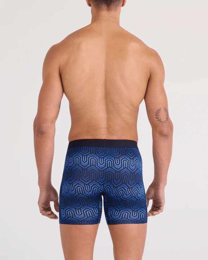 Saxx Multi-Sport Mesh Performance Boxer Brief 6" - 2 Pack - Chain of Command/Black