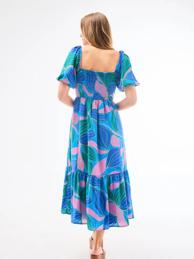 Mary Square Alexi Dress - Glow Over Blue