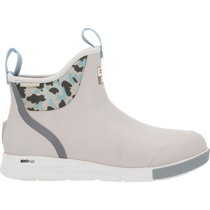 Xtratuf Men’s 6″ Gray Waterproof Ankle Deck Boot - Duck Camo Gray