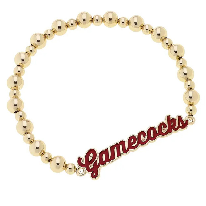 Canvas South Carolina Gamecocks Autograph Enamel Stretch Bracelet