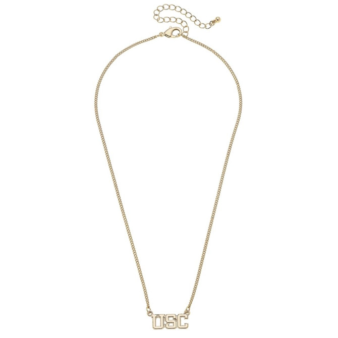 Canvas South Carolina Gamecocks Varsity Outline Necklace