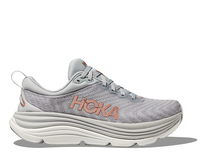 Hoka Women's Gaviota 5 Running Shoe Wide - Harbor Mist/Rose Gold
