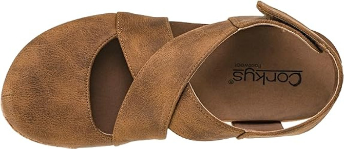 Corky's Case Closed Wedge - Tan