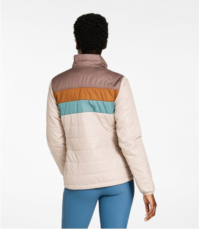 L.L. Bean Women's Mountain Classic Puffer Jacket - Taupe Brown/Gray Birch L.L. Bean Women's Mountain Classic Puffer Jacket - Taupe Brown/Gray Birch