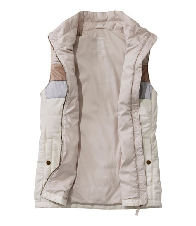 L.L. Bean Women's Mountain Classic Puffer Vest - Shore/Paperwhite L.L. Bean Women's Mountain Classic Puffer Vest - Shore/Paperwhite