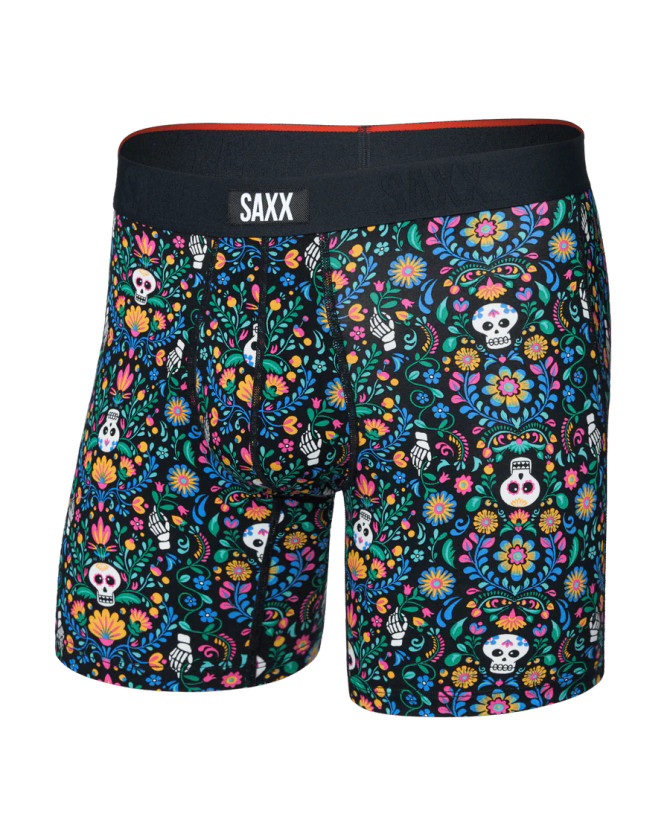 Saxx Vibe Xtra Soft Comfort 6" Boxer Brief - Skull Garden Multi