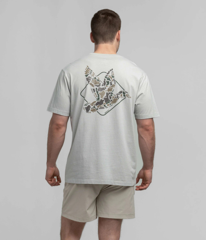 Southern Shirt Camo Flight Tee - Oyster