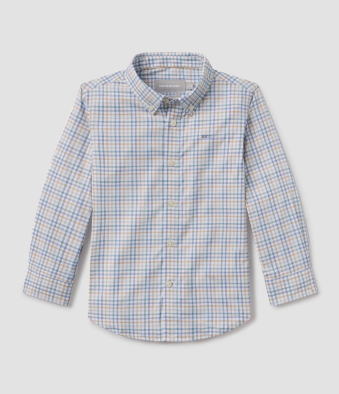 Southern Shirt Youth Boys Samford Check Long Sleeve - Oxford