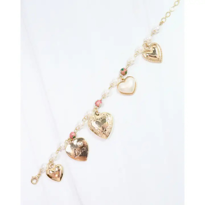 Caroline Hill Olsen Charm Bracelet Pearl