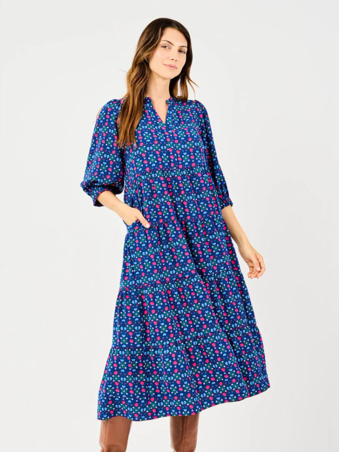 Mary Square Women's Cameron Dress - Take Two Navy