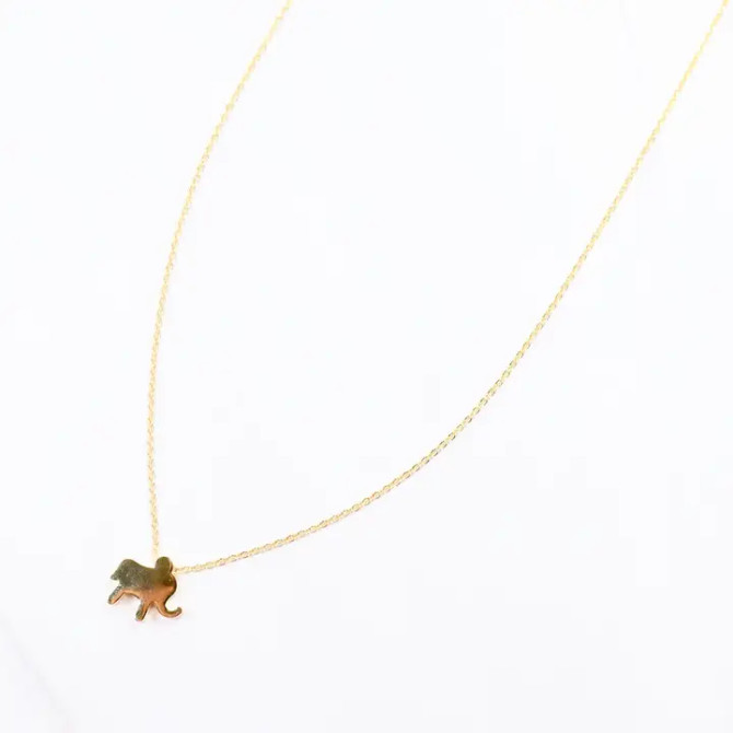 Caroline Hill Win It Elephant Charm Necklace Gold Caroline Hill Win It Elephant Charm Necklace Gold